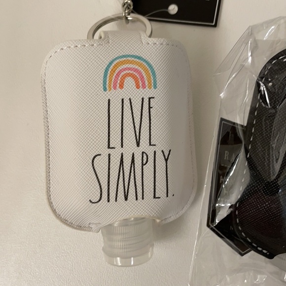 Rae Dunn hand sanitizer holders with clips - Picture 4 of 4
